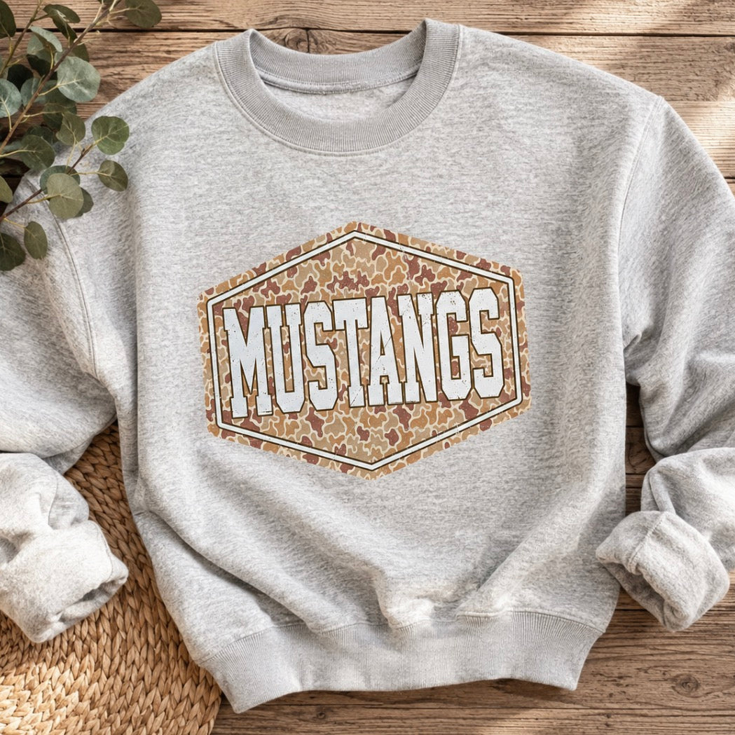 Camo Mustangs Sweatshirt