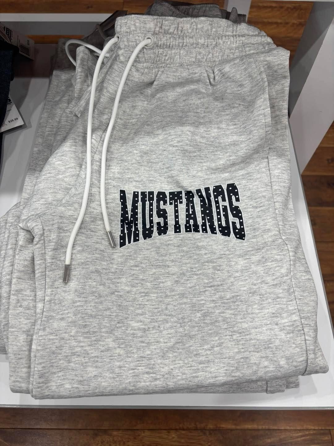 Mustang Heather Grey Wide Leg Pants PREORDER