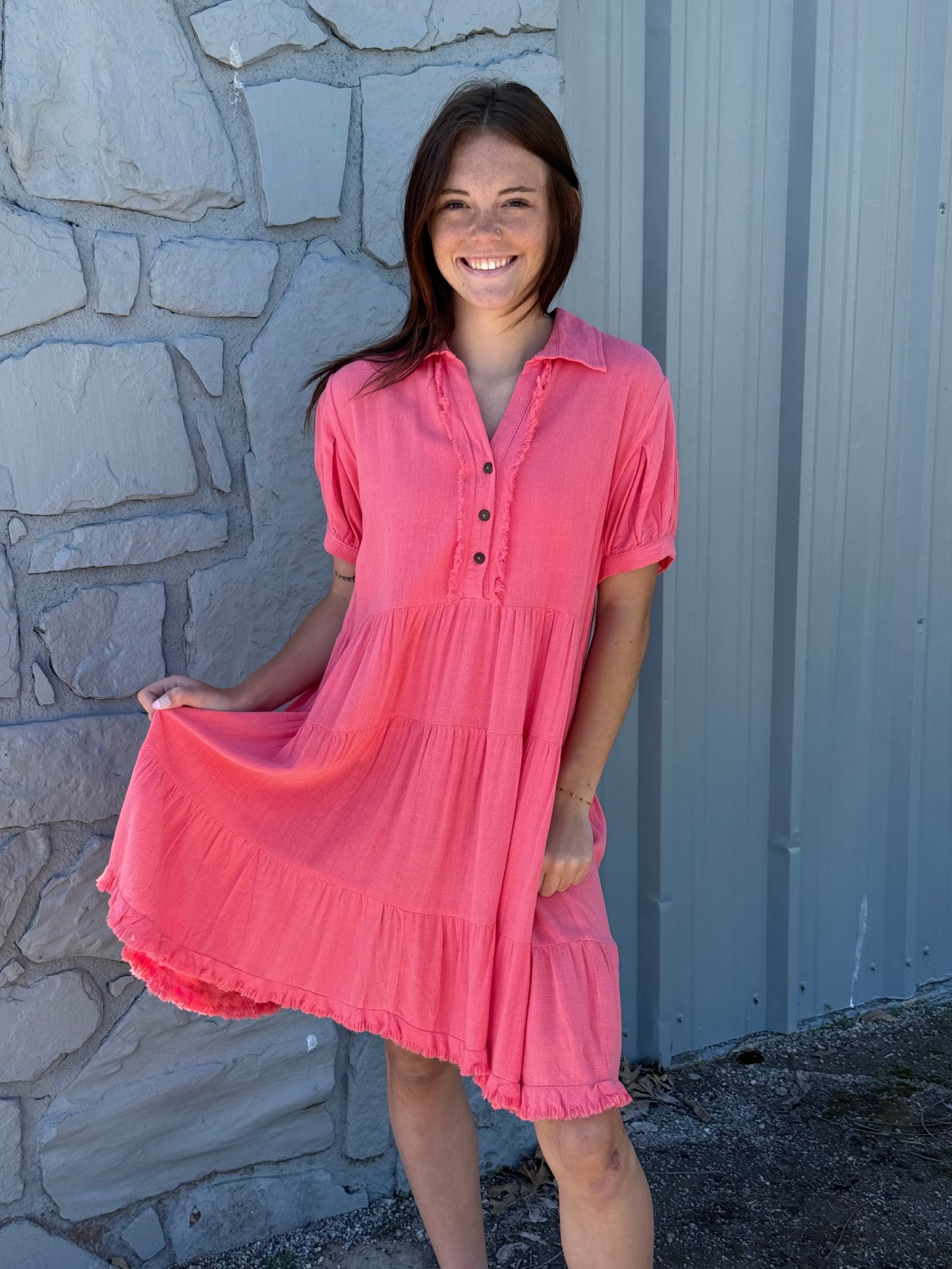 Umgee Coral Dress