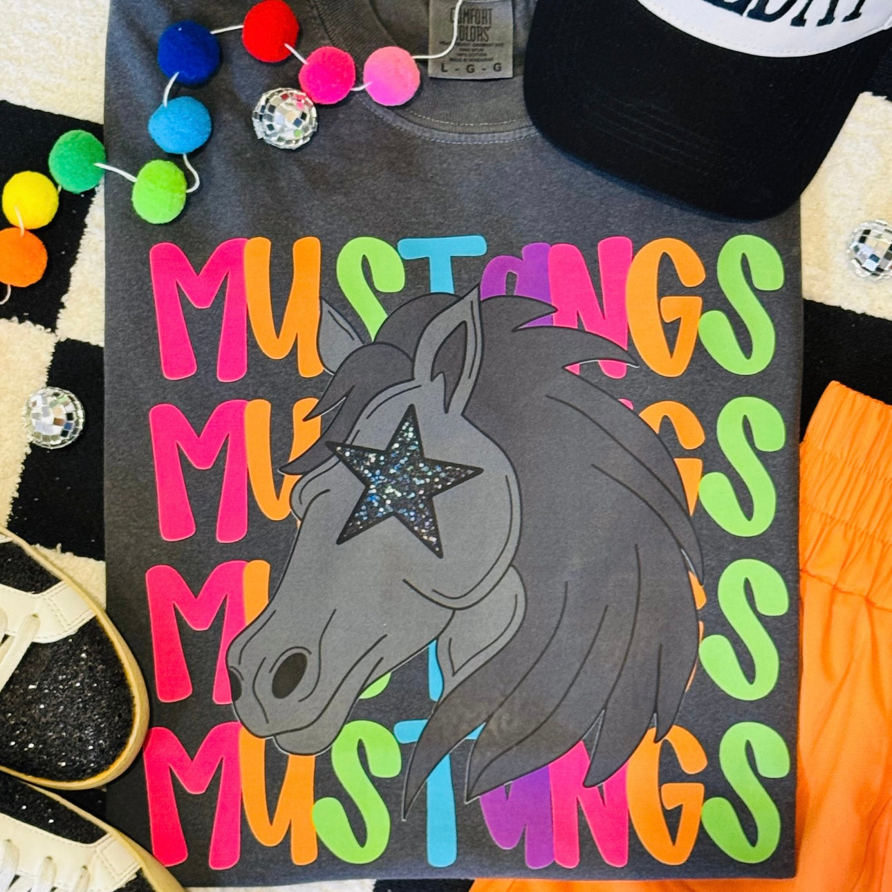 Mustangs Mascot YOUTH Tshirt