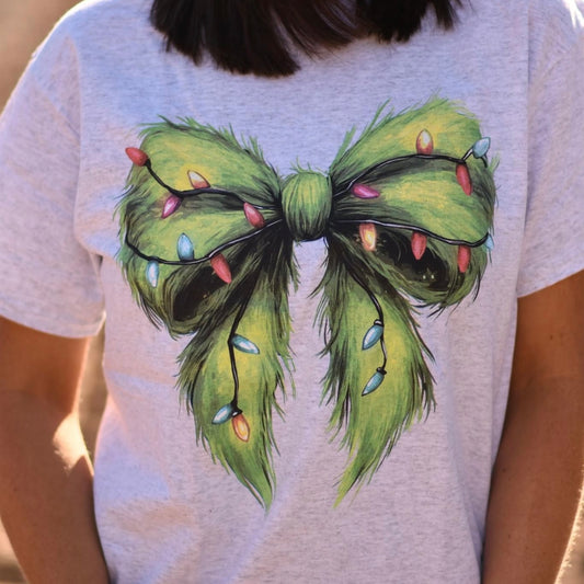 Grinch Croquette Bow T-Shirt