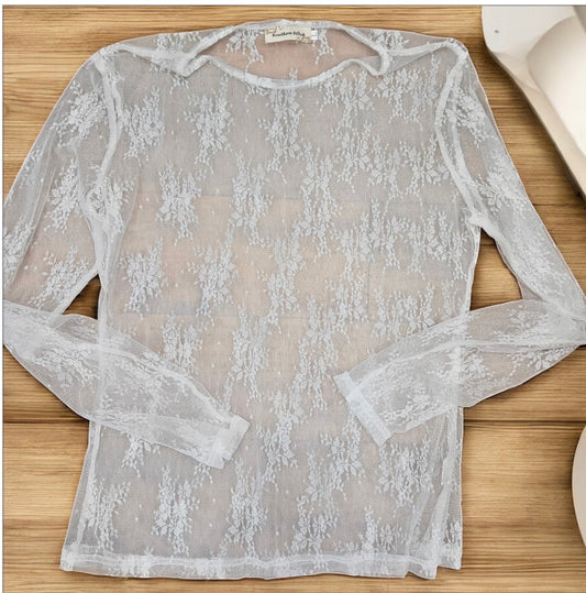 Solid Lace Tops