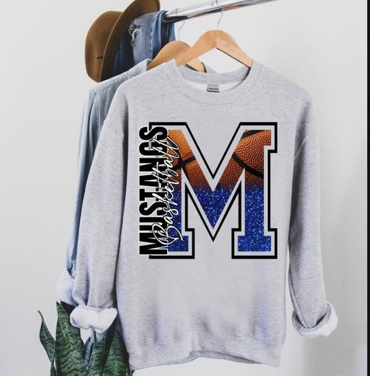 Mustang Basketball Sweatshirt