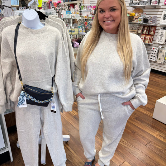 Heathered Bone Sweatshirt PREORDER