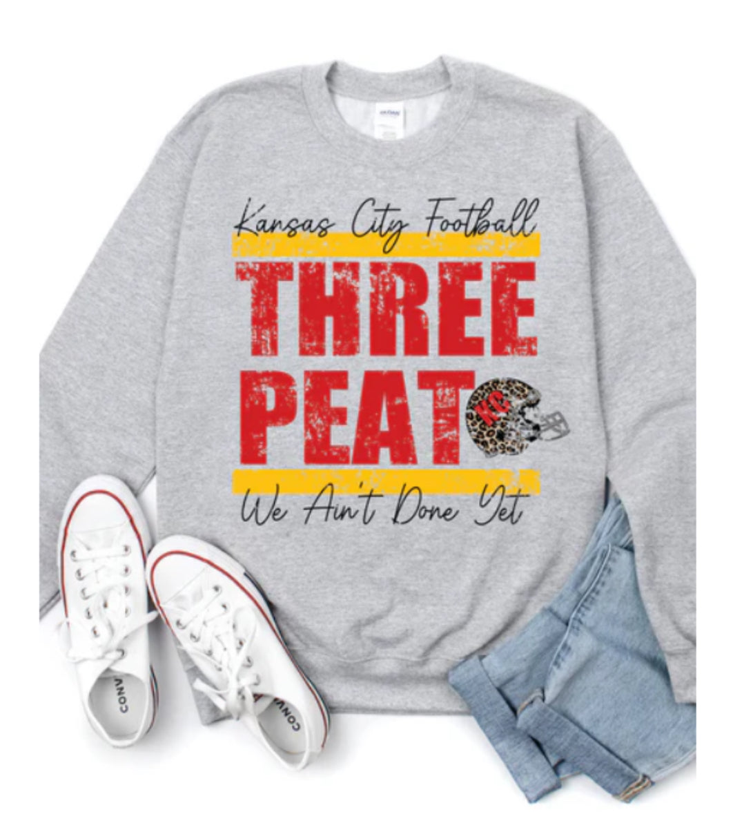 KC Chiefs Three Peat Sweatshirt PreOrder