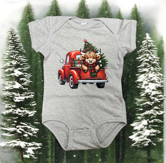 Baby Highland Cow Onesie