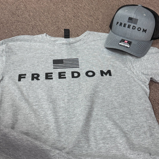 Freedom Grey T-shirt Sweatshirt