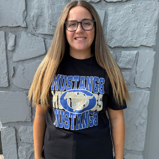 Mustangs Stacked Tshirt