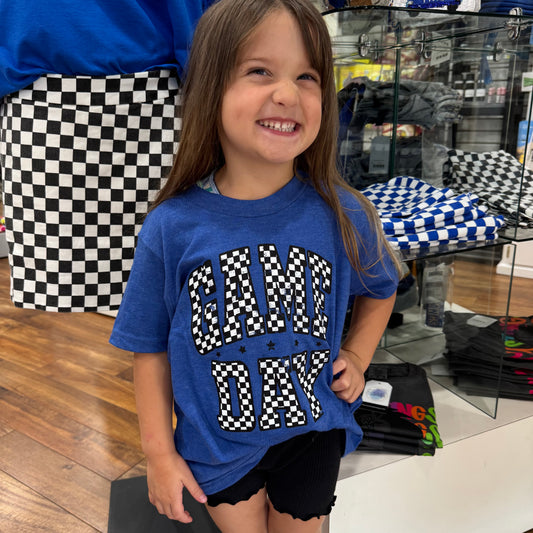 Game Day Checkered YOUTH tshirt