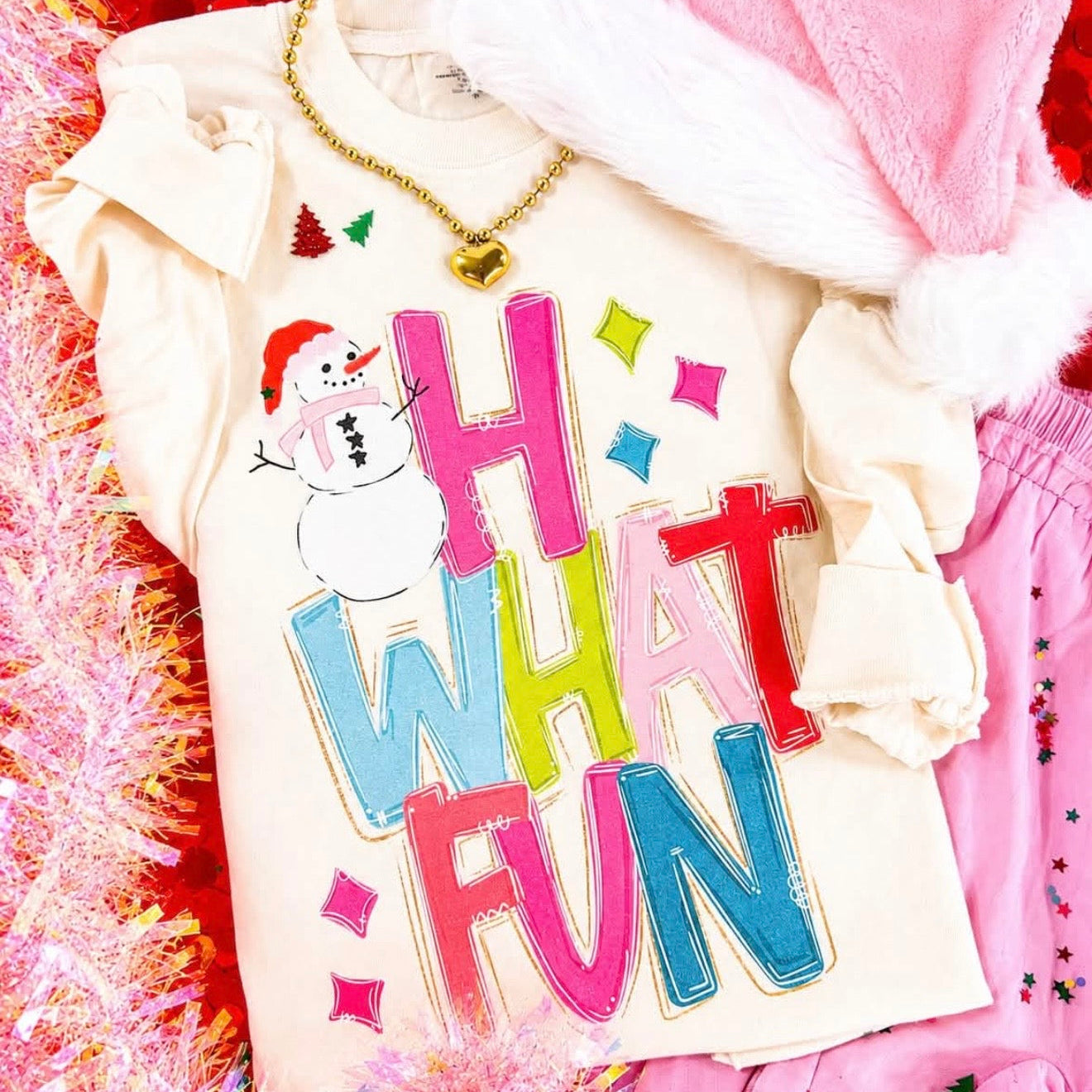 OH What Fun Snowman Tshirt PREORDER