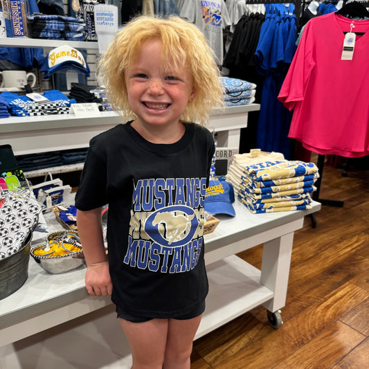 Mustangs Stacked YOUTH Tshirt