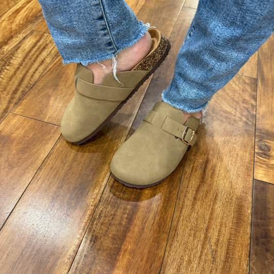 Berk Taupe Slip On Shoes