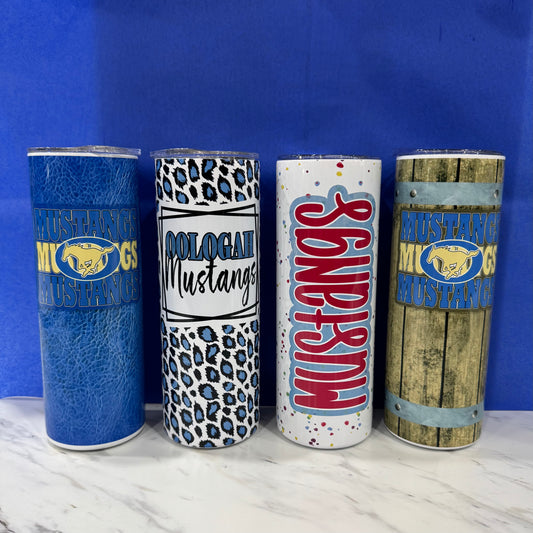 Mustang Tumbler w/ Straw