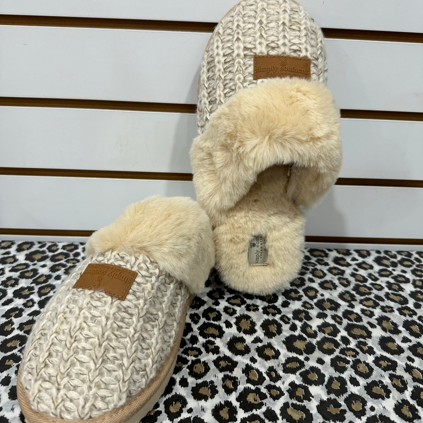 Tan Slippers