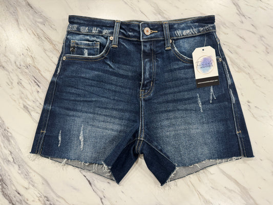 Kancan Dark Denim Shorts